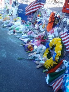 In the days after Marathon Monday, memorials bloomed at each of the barricades surrounding the Copley Square area.